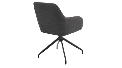 Polsterstuhl Hela aus Stoff in Anthrazit Polsterstuhl Triest S Anthrazit Bjorn 28 & Schwarz