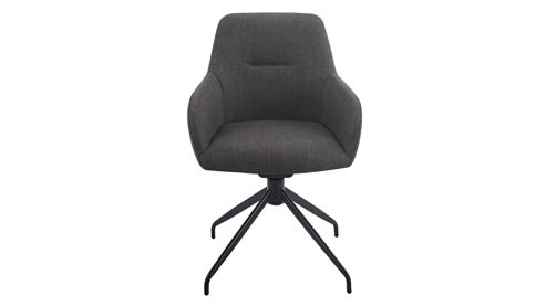 Polsterstuhl Hela aus Stoff in Anthrazit Polsterstuhl Triest S Anthrazit Bjorn 28 & Schwarz