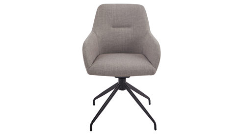 Polsterstuhl Hela aus Stoff in Hellbraun Polsterstuhl Triest S Schlamm Bjorn 61 & Schwarz