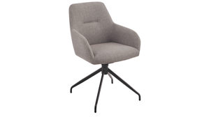 Polsterstuhl Hela aus Stoff in Hellbraun Polsterstuhl Triest S Schlamm Bjorn 61 & Schwarz