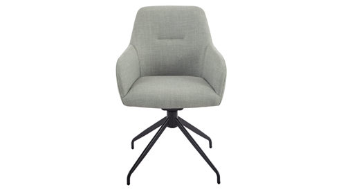 Polsterstuhl Hela aus Stoff in Hellgrün Polsterstuhl Triest S Mint Bjorn 66 & Schwarz