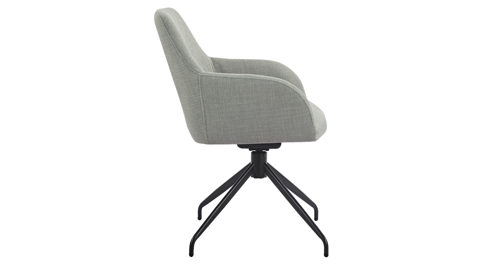 Polsterstuhl Hela aus Stoff in Hellgrün Polsterstuhl Triest S Mint Bjorn 66 & Schwarz