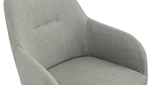 Polsterstuhl Hela aus Stoff in Hellgrün Polsterstuhl Triest S Mint Bjorn 66 & Schwarz