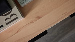 Lowboard Interliving aus Holz in Beige Interliving Wohnzimmer Serie 2032 - Lowboard LT21062 Sandbeige & Balkenbuche - dreiteilig, Länge ca. 210 cm