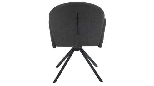 Polsterstuhl Hela aus Stoff in Anthrazit Polsterstuhl Holly S Anthrazit-Schwarz Bjorn 28-03 & Schwarz