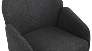 Polsterstuhl Hela aus Stoff in Anthrazit Polsterstuhl Holly S Anthrazit-Schwarz Bjorn 28-03 & Schwarz