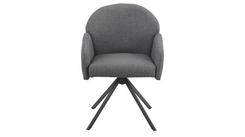 Polsterstuhl Hela aus Stoff in Grau Polsterstuhl Holly S Grau Bjorn 52 & Dunkelgrau