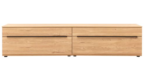 Wohnwand Interliving aus Holz in Holzfarben Interliving Wohnzimmer Serie 2032 - Wohnwand Risseiche - Länge ca. 345 cm