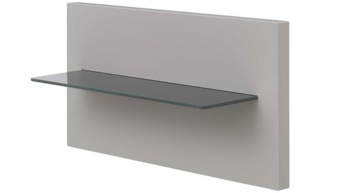 Paneel Interliving aus Holz in Hellgrau Interliving Schlafzimmer Serie 1207 – Paneel links, Breite ca. 46 cm - Satingrau