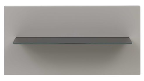 Paneel Interliving aus Holz in Hellgrau Interliving Schlafzimmer Serie 1207 – Paneel links, Breite ca. 46 cm - Satingrau