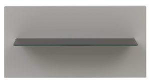 Paneel Interliving aus Holz in Hellgrau Interliving Schlafzimmer Serie 1207 – Paneel rechts, Breite ca. 46 cm - Satingrau