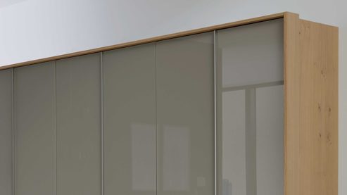 Passepartout Interliving aus Holz in Holzfarben Interliving Kleiderschrank Serie 1210 – Passepartout Balkeneiche - für ca. 300 cm Breite