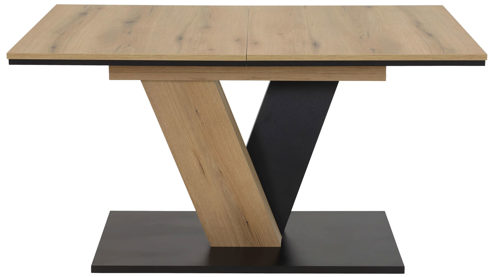 Auszugtisch Hela aus Holz in Holzfarben Auszugtisch Lucy T Evoke Eiche & Schwarz - ca. 140 - 180 x 90 cm