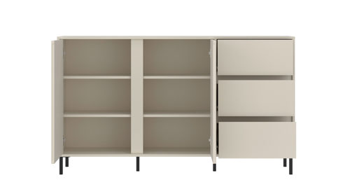 Sideboard Wojcik aus Holz in Beige Kommodenprogramm Avenale - Sideboard Cashmere - ca. 158 x 92 cm