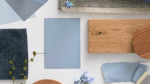 Wandfarbe MissPompadour aus Farben und Lacke in Blau MissPompadour Wandfarbe - Die Wertvolle Blau mit Grau - ca. 2,5 Liter