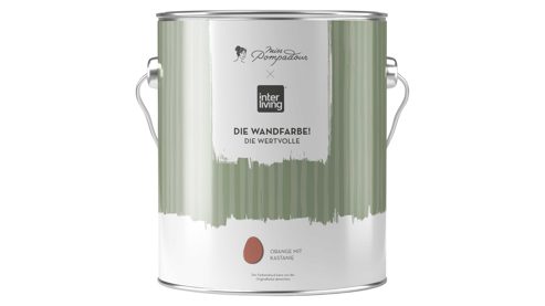 Wandfarbe MissPompadour aus Farben und Lacke in Orange MissPompadour Wandfarbe - Die Wertvolle Orange mit Kastanie - ca. 2,5 Liter