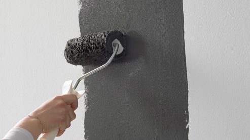 Wandfarbe MissPompadour aus Farben und Lacke in Anthrazit MissPompadour Wandfarbe - Die Wertvolle Schwarz mit Schiefer - ca. 2,5 Liter