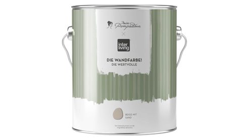 Wandfarbe MissPompadour aus Farben und Lacke in Beige MissPompadour Wandfarbe - Die Wertvolle Beige mit Sand - ca. 2,5 Liter