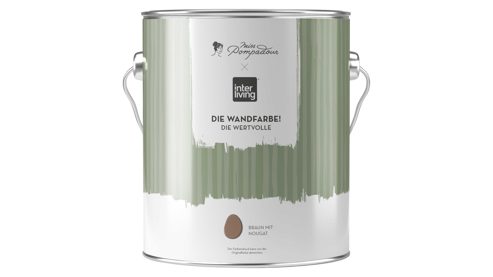 Wandfarbe MissPompadour aus Farben und Lacke in Braun MissPompadour Wandfarbe - Die Wertvolle Braun mit Nougat - ca. 2,5 Liter