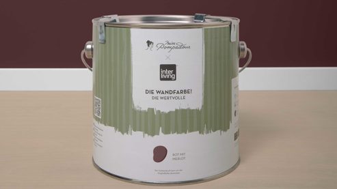 Wandfarbe MissPompadour aus Farben und Lacke in Dunkelrot MissPompadour Wandfarbe - Die Wertvolle Rot mit Merlot - ca. 2,5 Liter