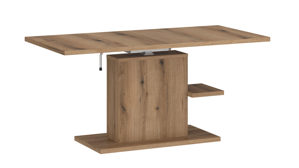 Couchtisch Wojcik aus Holz in Holzfarben Hell Couchtischprogramm Cortado Coast Evoke Eiche - ca. 110 x 55-75 cm