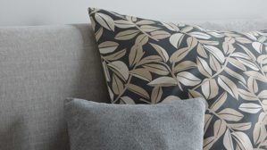 Bettwäsche-Set Interliving aus Stoff in Anthrazit Interliving Bettwäsche Serie 9131 floral anthrazitfarbener & beiger Baumwollsatin - ca. 135 x 200 cm