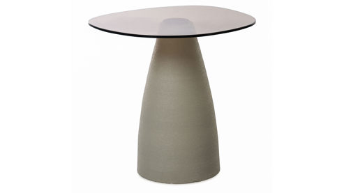 Couchtisch M2 kollektion aus Glas in Weiß Couchtisch Filo 1 Cremeweiße - ca. 50 x 43 cm