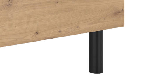 Bettgestell Wimex modern furniture aus Holz in Holzfarben Bettgestellprogramm Easy Beds Black Comfort Artisan Eiche & Schwarz - Liegefläche ca. 180 x 200 cm