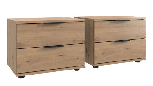 Bettgestell Wimex modern furniture aus Holz in Holzfarben Bettgestellprogramm Easy Beds Black Comfort Artisan Eiche & Schwarz - Liegefläche ca. 180 x 200 cm