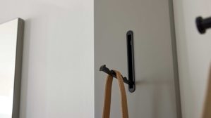 Garderoben-Set Interliving aus Holz in Hellgrau Interliving Garderobe Serie 6012 - Garderoben-Set 01 graubeiger Mattlack - fünfteilig