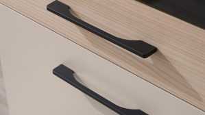 Küchenzeile Bega bbk aus Holz in Hellbraun Pantryküche Kaschmir & Riva Eiche – ca. 165 x 210 cm