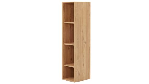 Regal Interliving aus Holz in Holzfarben Interliving Wohnzimmer Serie 2032 - Sideboard mit Regalkombination Sandbeige & Risseiche - Länge ca. 210 cm