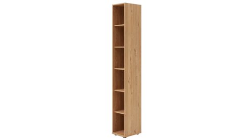Regal Interliving aus Holz in Holzfarben Interliving Wohnzimmer Serie 2032 - Sideboard mit Regalkombination Sandbeige & Risseiche - Länge ca. 210 cm