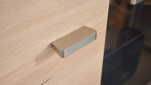 Wohnwand Interliving aus Holz in Holzfarben Hell Interliving Wohnzimmer Serie2110 - Eck-Wohnlösung EBE287-22701 Naturbuche - Stellfläche ca. 287 x 277 cm