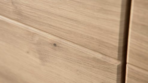 Wohnwand Interliving aus Holz in Holzfarben Interliving Wohnzimmer Serie 2110 - Wohnwand Alteiche - Breite ca. 345 cm