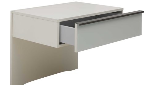 Komplettzimmer Interliving aus Holz in Weiß Interliving Schlafzimmer Serie 1033 – komplettes Schlafzimmer weißes Glas - vierteilig