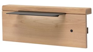 Möbelbeleuchtung Interliving aus Holz in Holzfarben Interliving Schlafzimmer Serie 1028 – Komplettzimmer mit Beleuchtung Erle & Carbon - Liegefläche ca. 180 x 200 cm