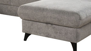 Ecksofa Steinpol sit&more aus Stoff in Grau Polsterprogramm Romana - Wohnlandschaft hellgrauer Strukturbezug - Stellfläche ca. 213 x 315 x 163 cm