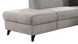 Ecksofa Steinpol sit&more aus Stoff in Grau Polsterprogramm Romana - Wohnlandschaft hellgrauer Strukturbezug - Stellfläche ca. 213 x 315 x 163 cm