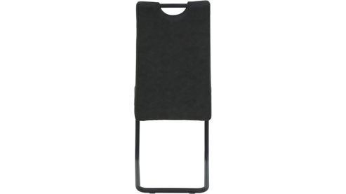 Schwingstuhl Hela aus Stoff in Anthrazit Schwingstuhl Dunja S Anthrazit & schwarzes Metall