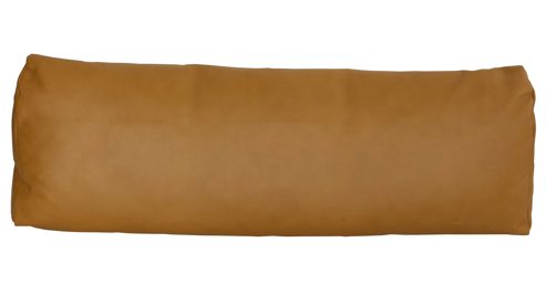 Einzelkissen modulmaster aus Leder in Gelb Modulmaster MM-PN1183 - Nierenkissen kurkumafarbenes Leder Vivre - 70 x 25 cm