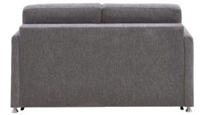 Schlafsofa comfortmaster besser sitzen, liegen, leben aus Stoff in Grau Comfortmaster Schlafsofa Molto mit Faltbett-Funktion grauer Webstoff 2-6989& Chromfüße - Breite ca. 156 cm