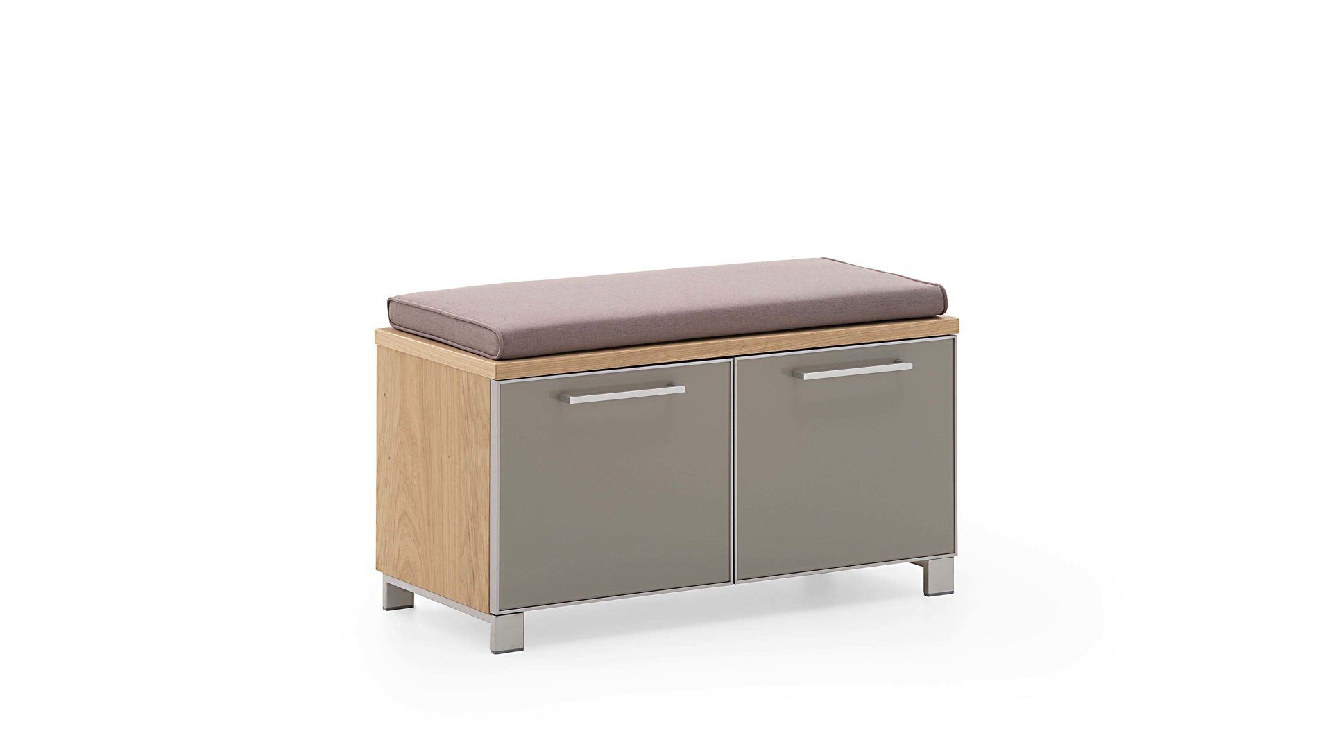 Sitzkissen Voss möebel aus Stoff in Braun VOSS MÖBEL Sitzkissen Santina taupefarbener Bezug – ca. 80 x 38 cm