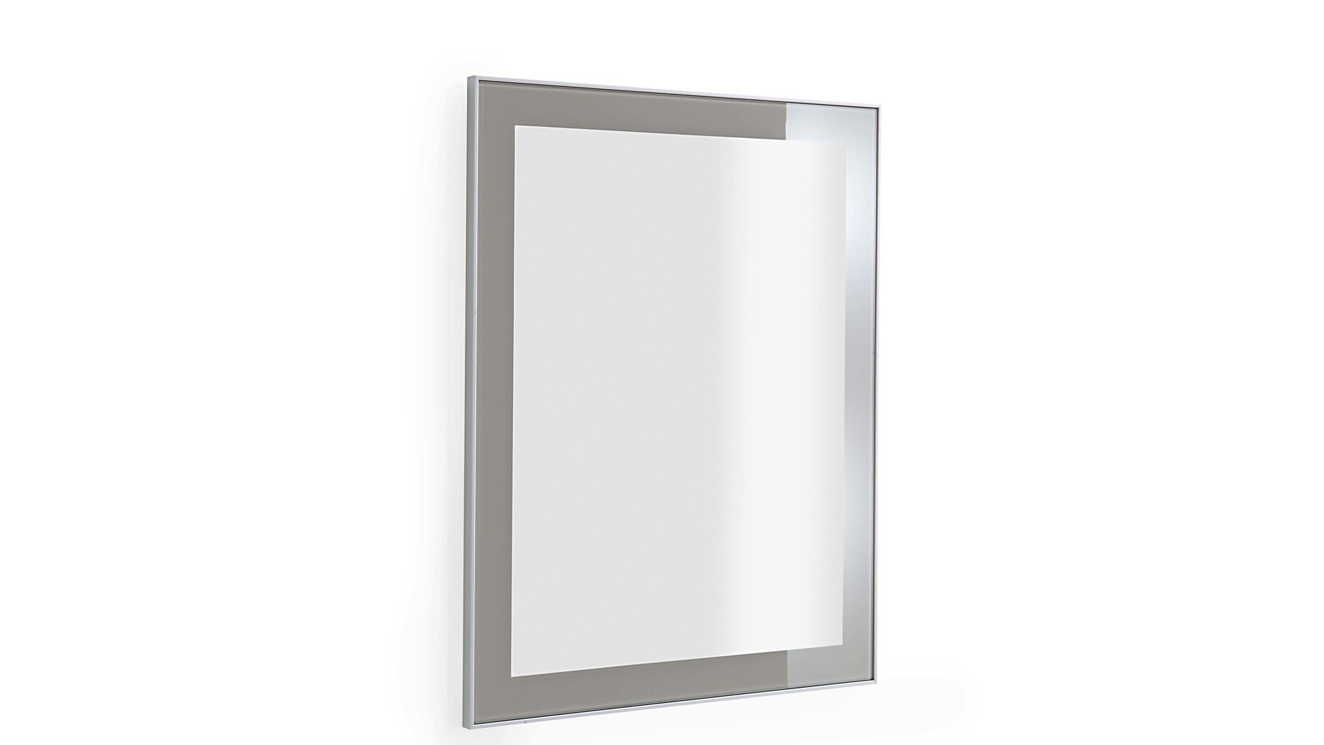 Wandspiegel Voss möebel aus Glas in Braun VOSS MÖBEL Wandspiegel Santina als Dielenmöbel taupefarbenes Glas – ca. 60 x 77 cm