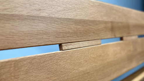 Bettgestell WOODS & TRENDS aus Holz in Holzfarben 3S frankenmöbel Bettgestell BE-0589 geölte Wildeiche - Liegefläche ca. 180 x 200 cm