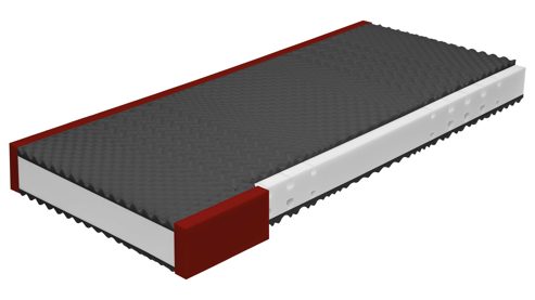 Kaltschaummatratze Interliving aus Stoff in Weiß Interliving Matratze Medikontur 1910 Kaltschaum, H2 – Liegefläche ca. 120 x 200 cm