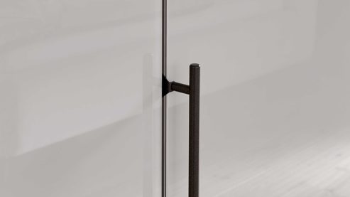 Kleiderschrank Interliving aus Holz in Hellgrau Interliving Kleiderschrank Serie 1205 – Kleiderschrank Kieselgrau & Schiefer – sechs Türen, Breite ca. 300 cm