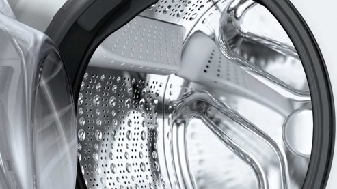 Waschmaschine culineo® aus Metall in Weiß BOSCH Waschmaschine WAN28127 1400 Umdrehungen - 8 kg