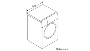 Waschmaschine culineo® aus Metall in Weiß BOSCH Waschmaschine WAN28127 1400 Umdrehungen - 8 kg