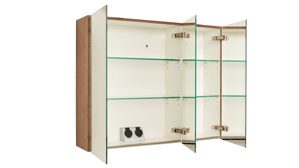 Badmöbel-Set Interliving aus Holz in Holzfarben Interliving Bad Serie 7402 – Badmöbel-Set Havanna Eiche